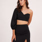 Black Beauty One Shoulder Top