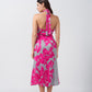 Pink Reverie Halter Dress