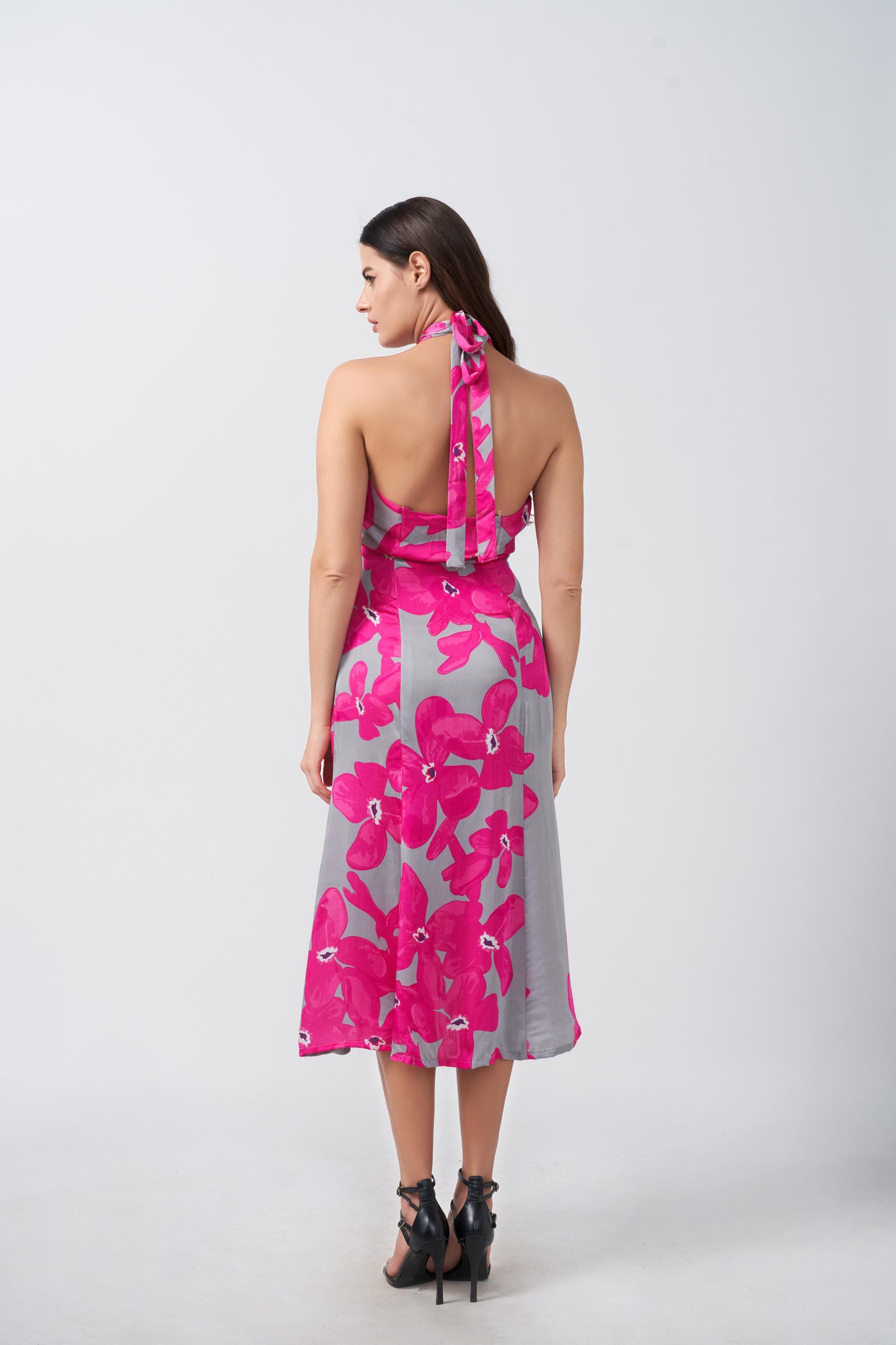 Pink Reverie Halter Dress