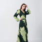 Green Whisper Silk Dress