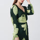 Green Whisper Silk Dress