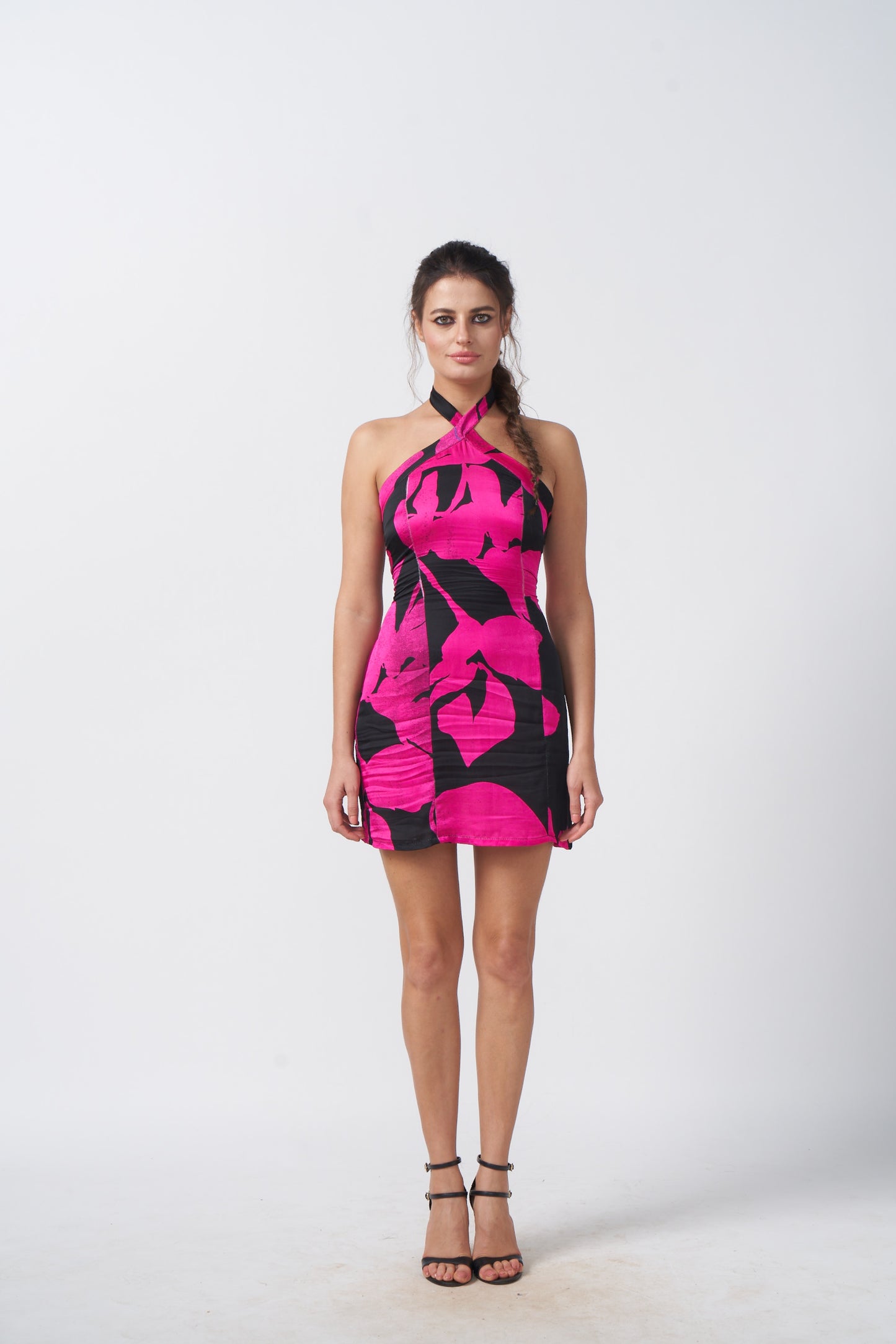 Petal Grace Tie-Back Dress