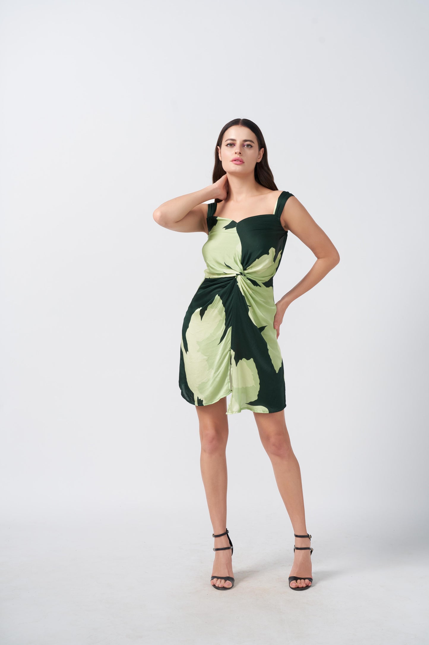 Verdant Knot Mini Dress