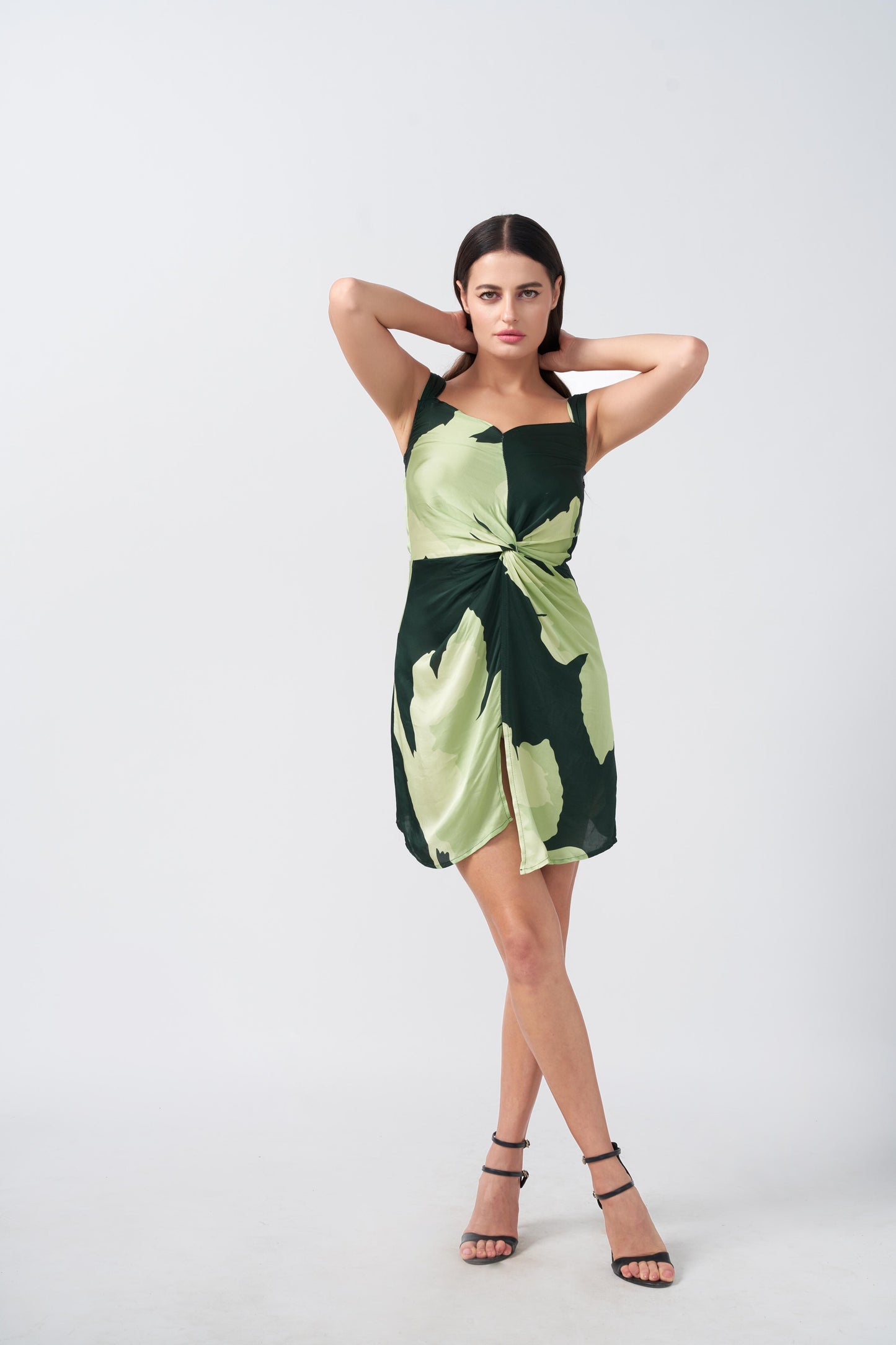 Verdant Knot Mini Dress