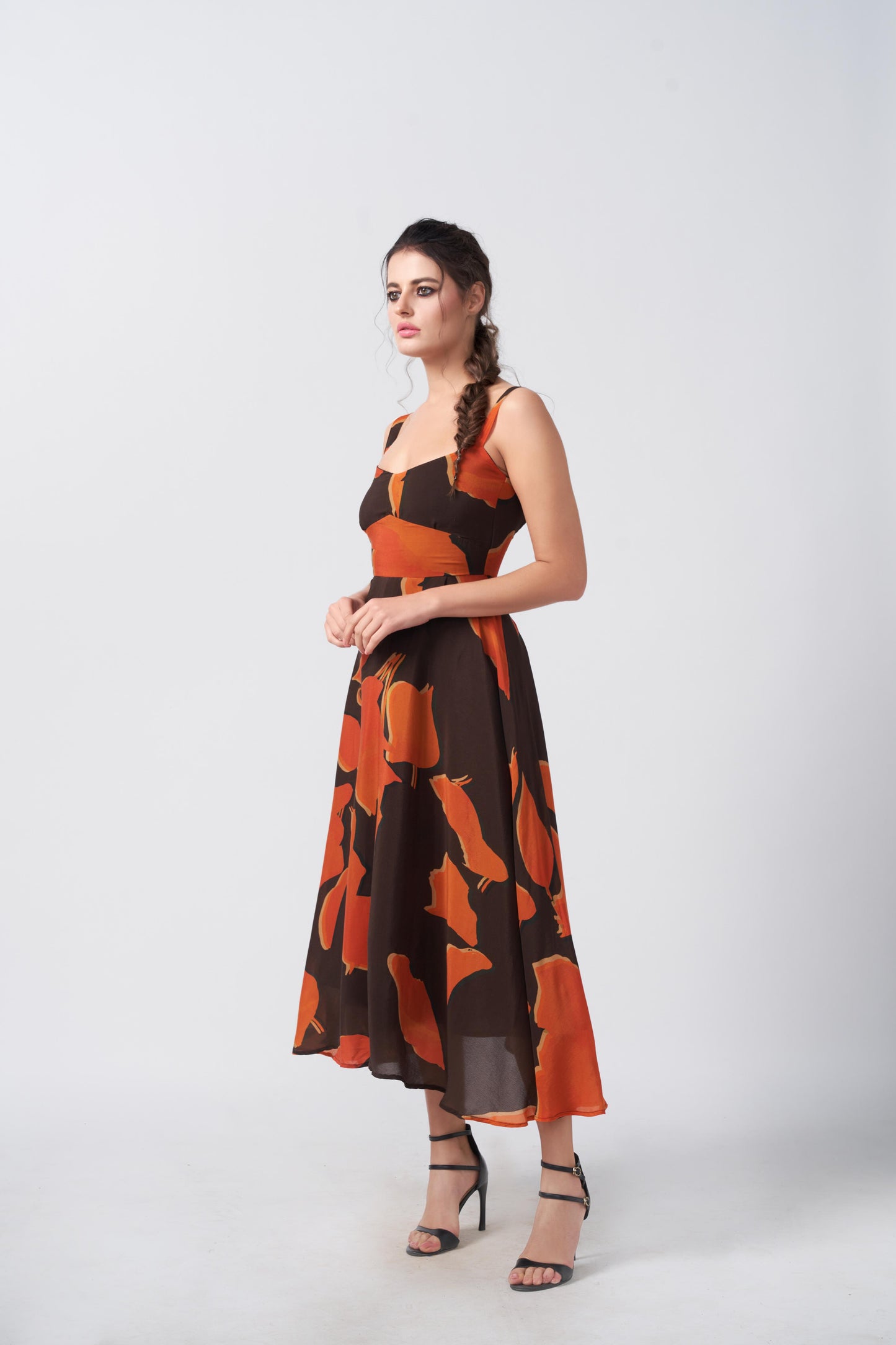 Radiant Terra Crepe Dress