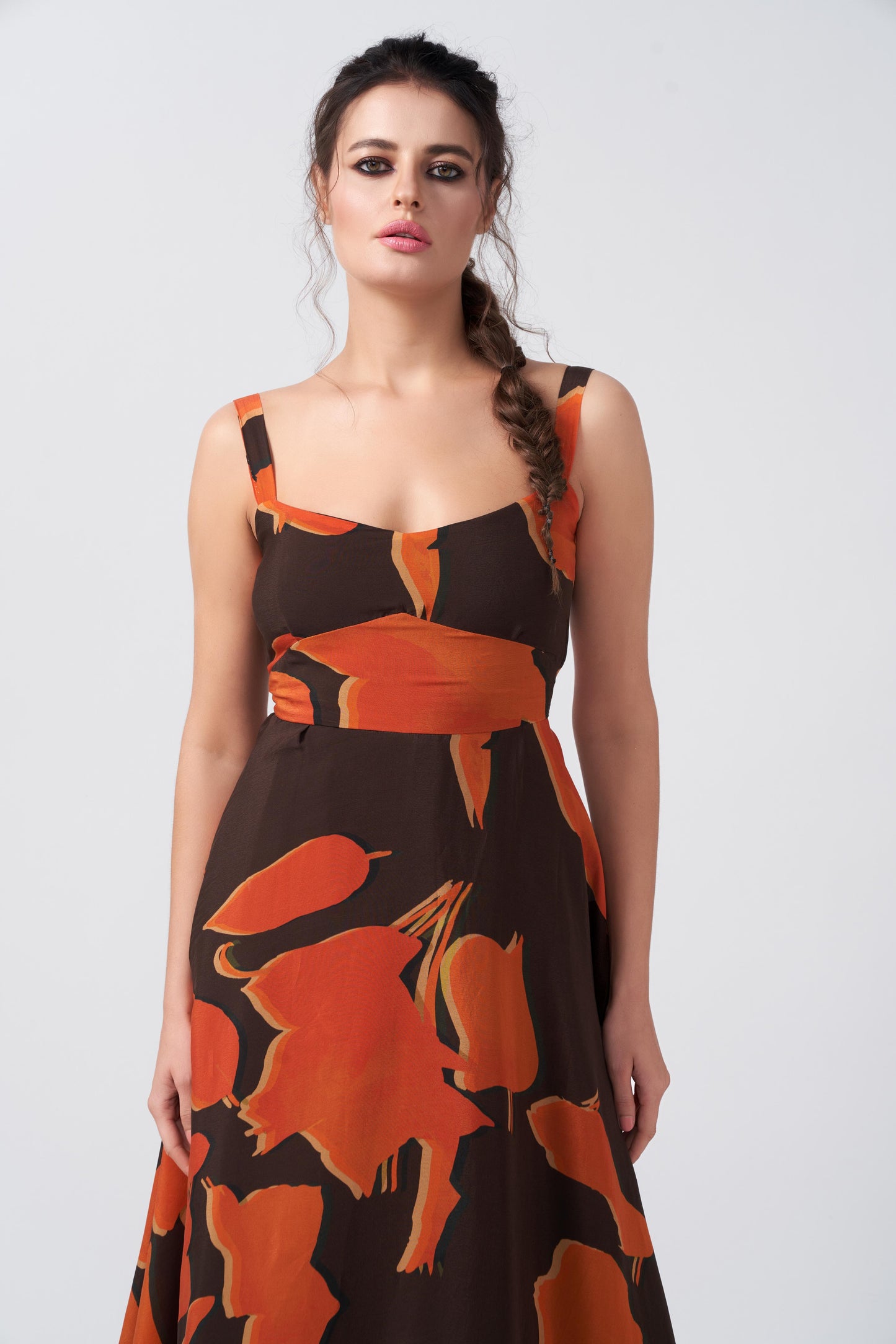 Radiant Terra Crepe Dress