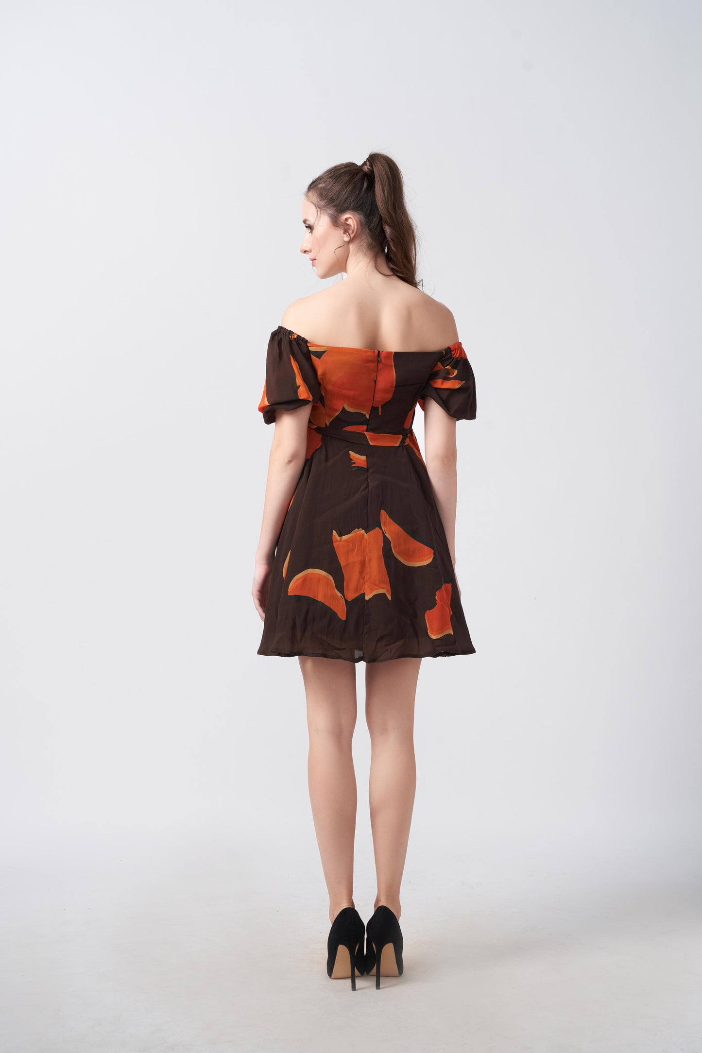 Sunset Romance Crepe Dress