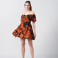 Sunset Romance Crepe Dress