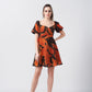 Sunset Romance Crepe Dress