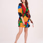 Print Parade Wrap Dress