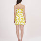 Yellow Printed Short Tube Dress