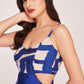 Sapphire Elegance Midi Dress