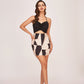 Abstract Allure Noir Mini Dress