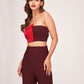 Crimson Mocha Elegance Co-Ord Set