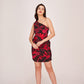 Scarlet Noir One-Shoulder Delight