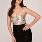 Sleek Silver Noir Dress