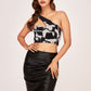 Luxe Noir One Shoulder Top