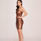 Golden Radiance Mini Dress