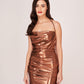 Golden Radiance Mini Dress