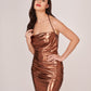 Golden Radiance Mini Dress